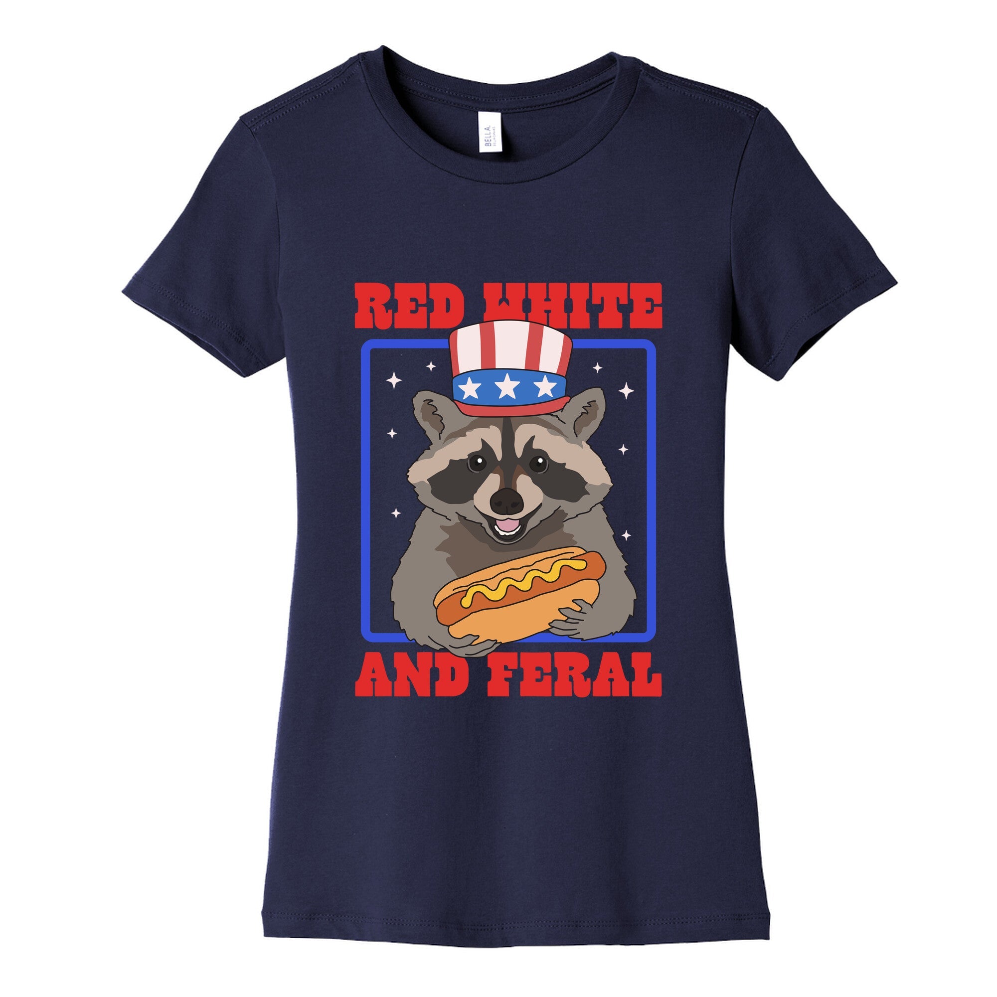 Red White And Feral Womens Cotton Tee