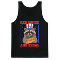Red White And Feral Tank Top