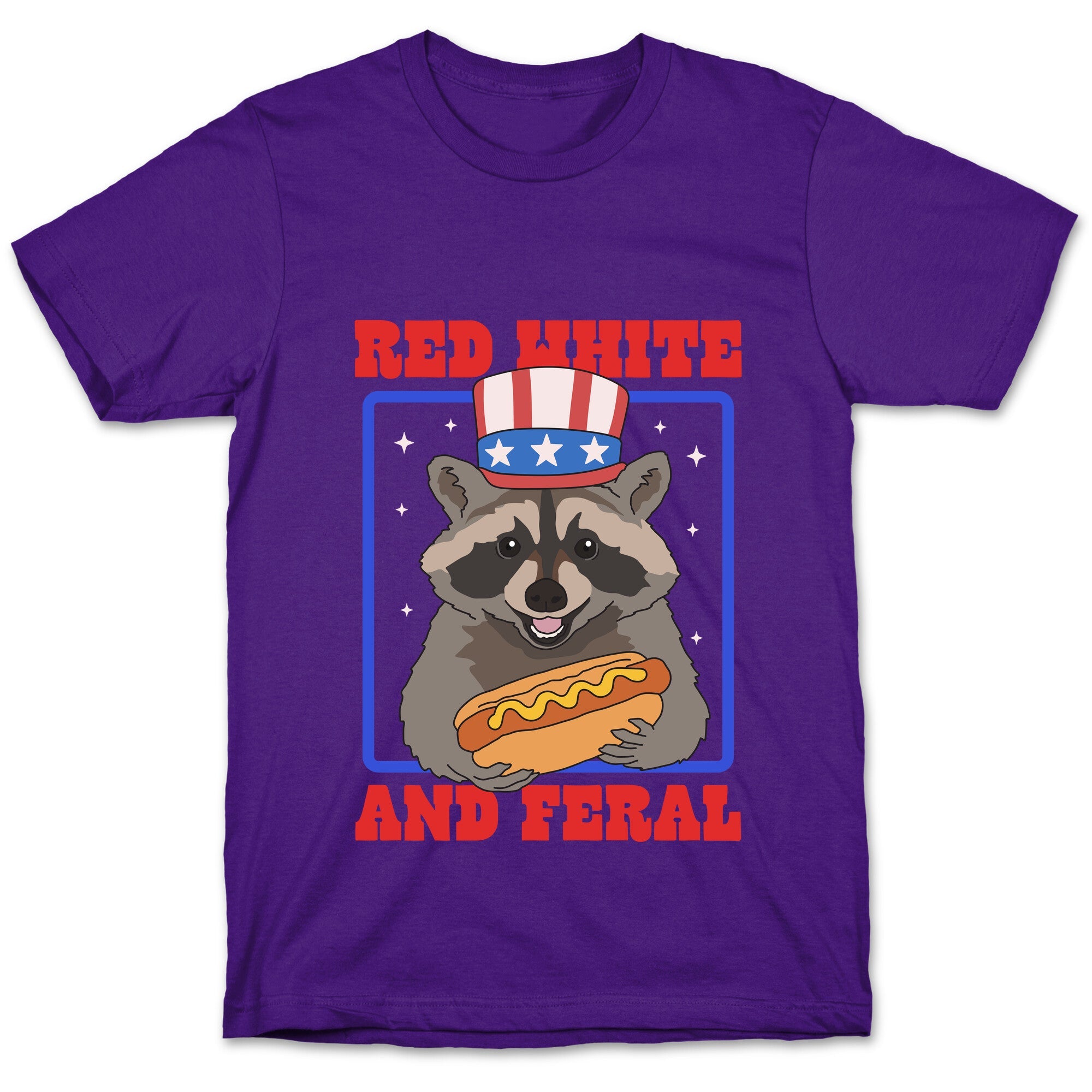 Red White And Feral T-Shirt