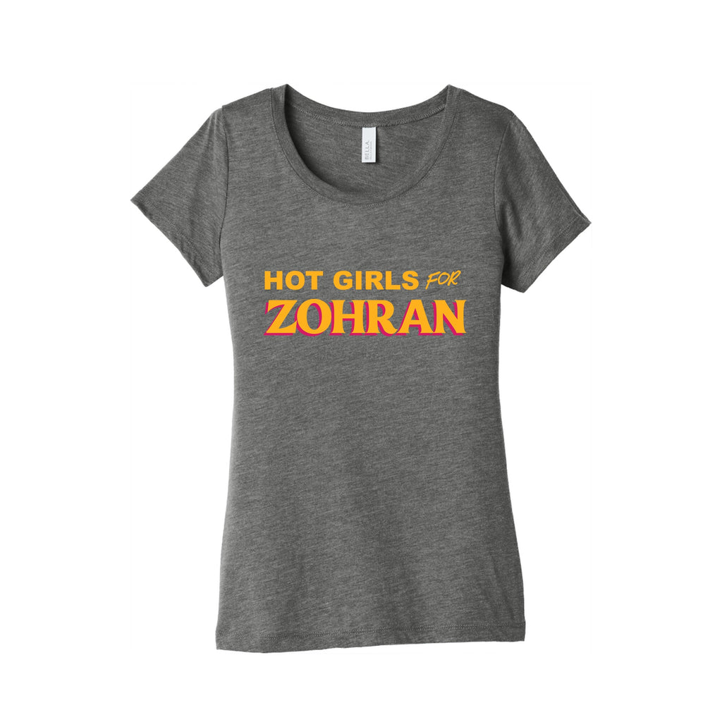 Hot Girls For Zohran Womens Triblend Tee