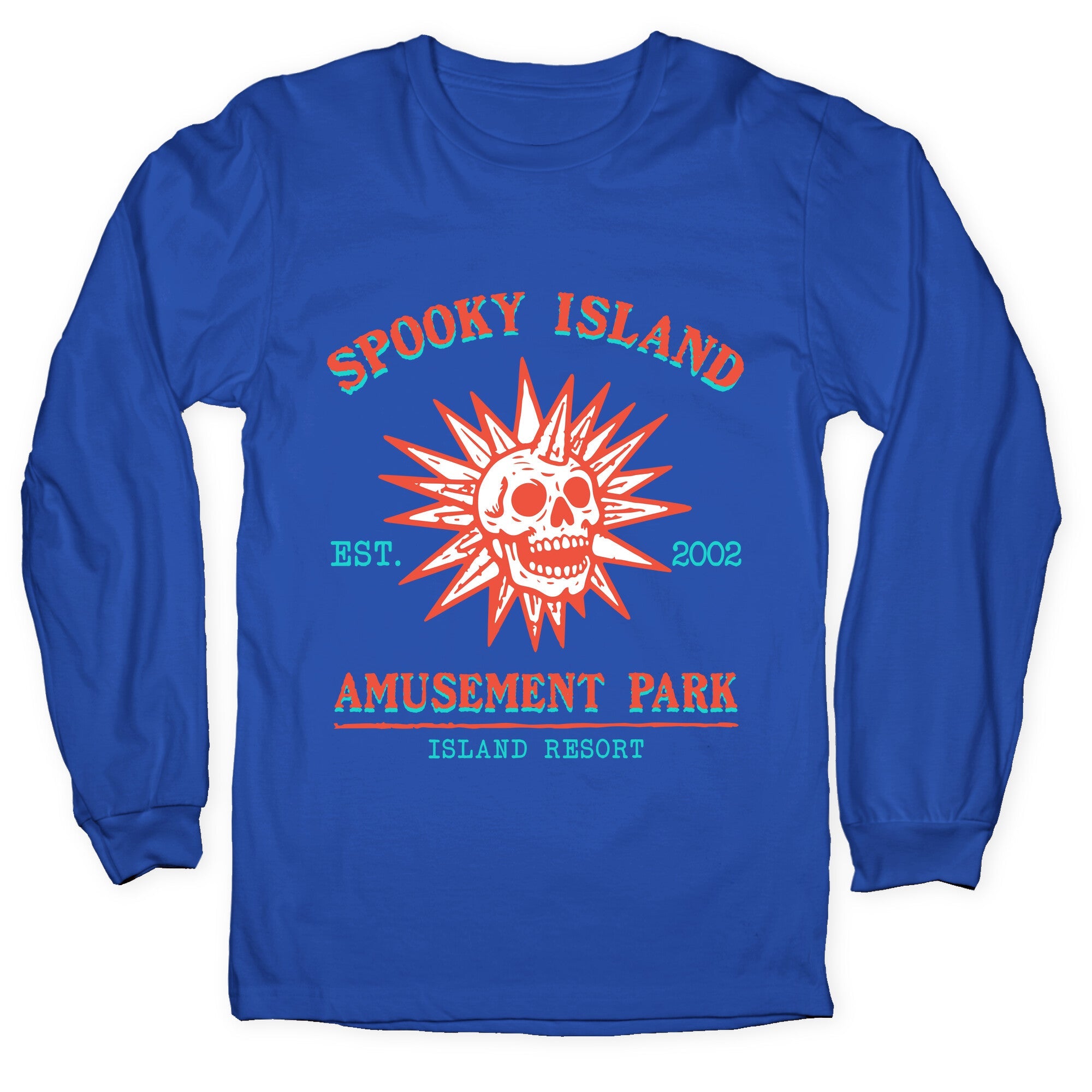 Spooky Island Retro Longsleeve Tee