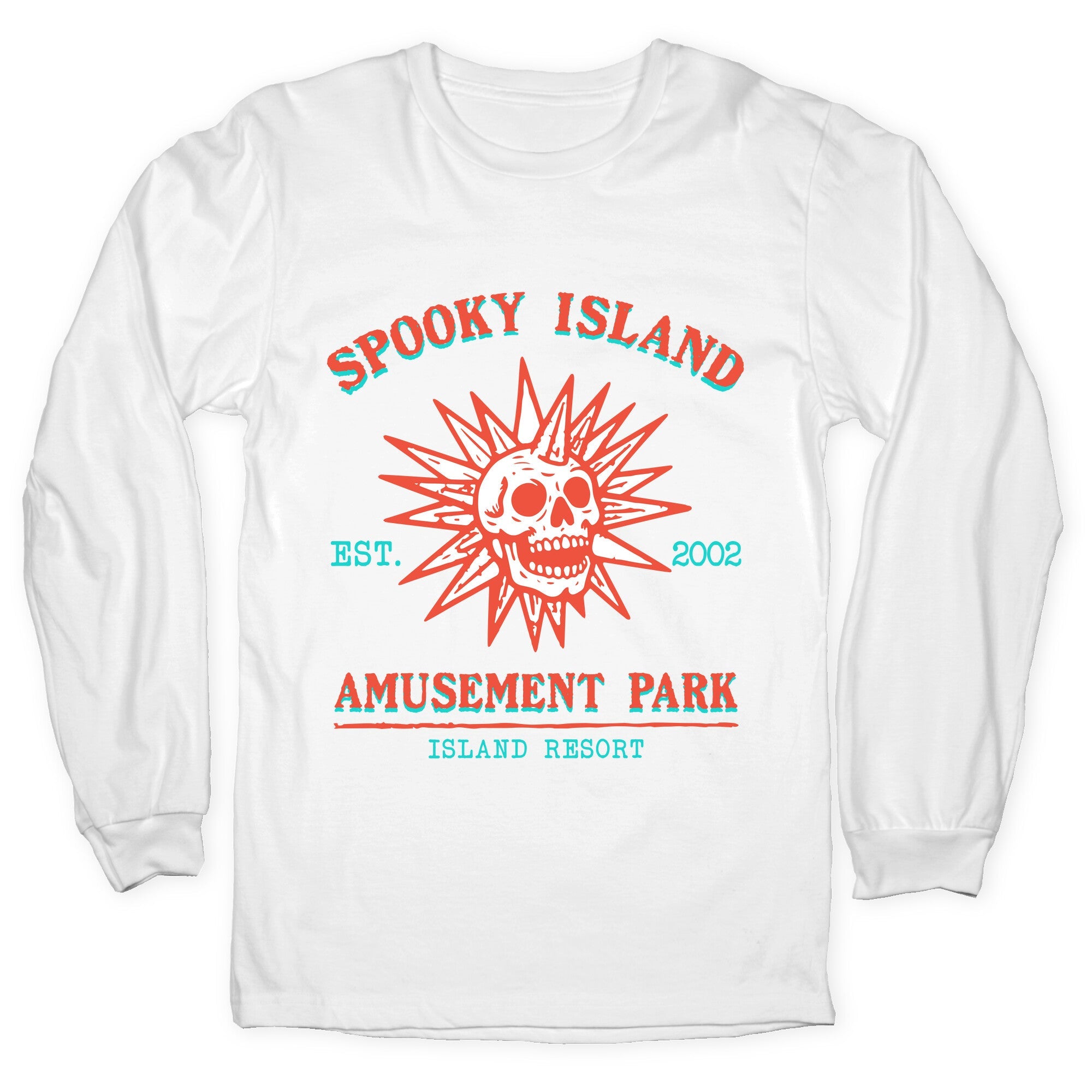 Spooky Island Retro Longsleeve Tee