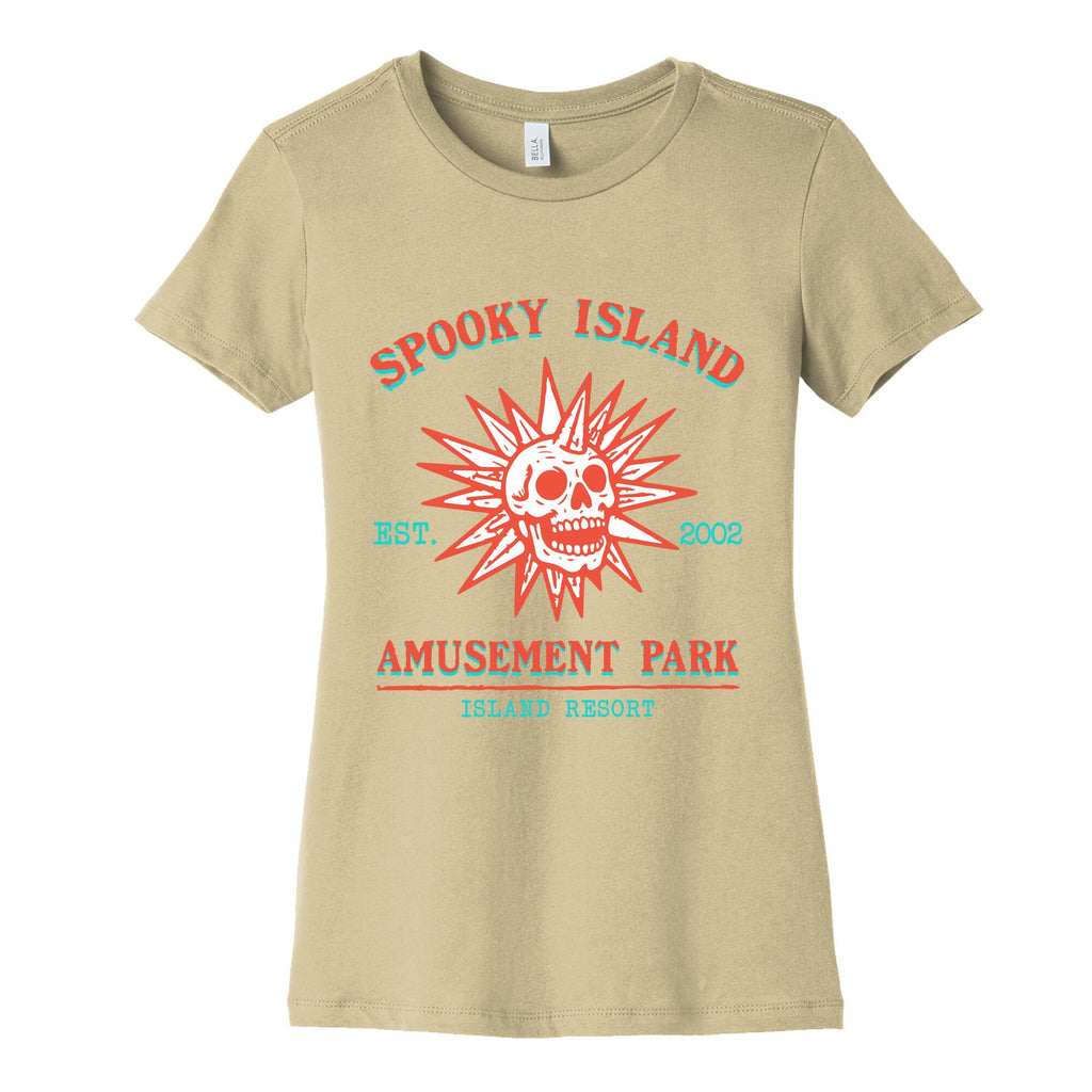 Spooky Island Retro Womens Cotton Tee
