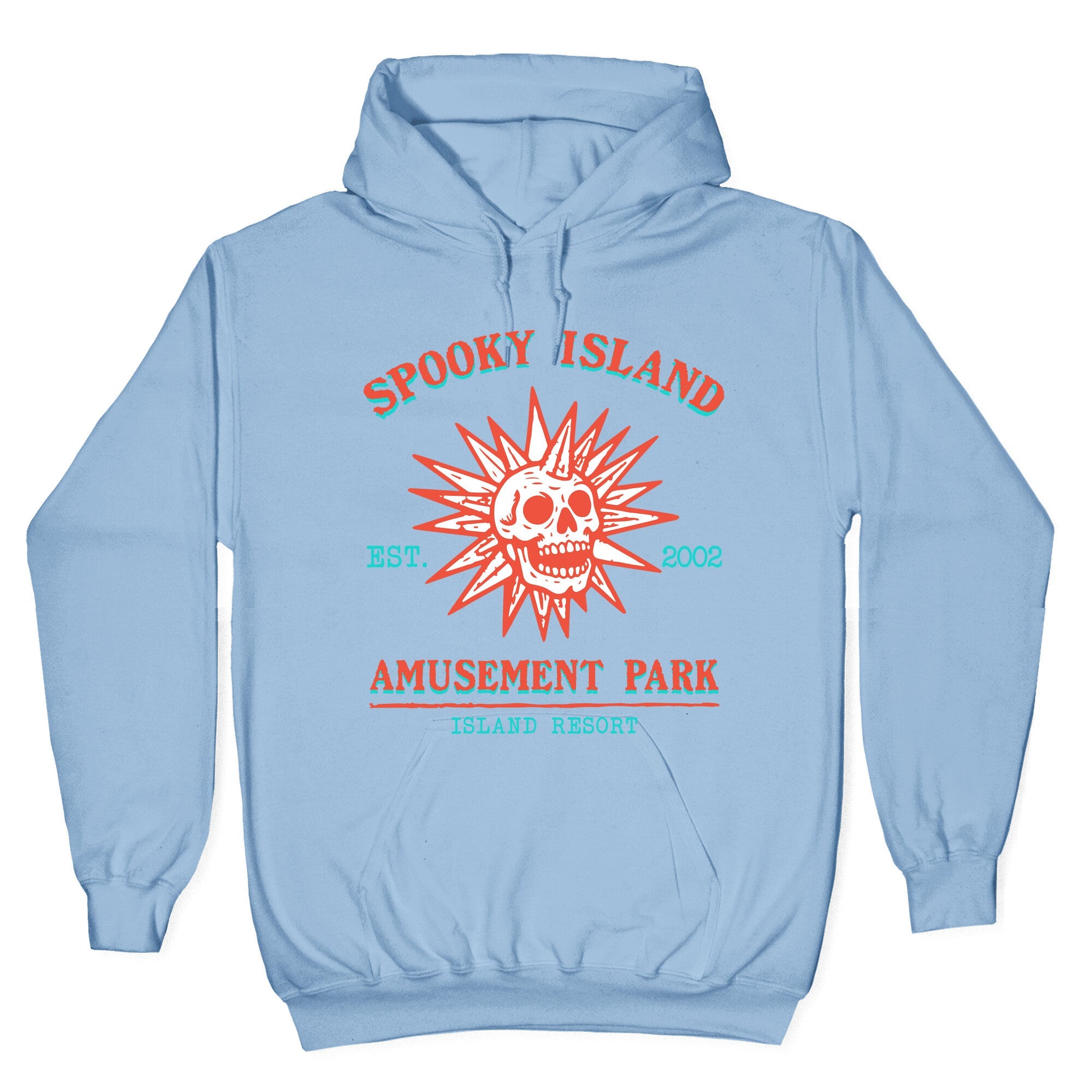 Spooky Island Retro Hoodie