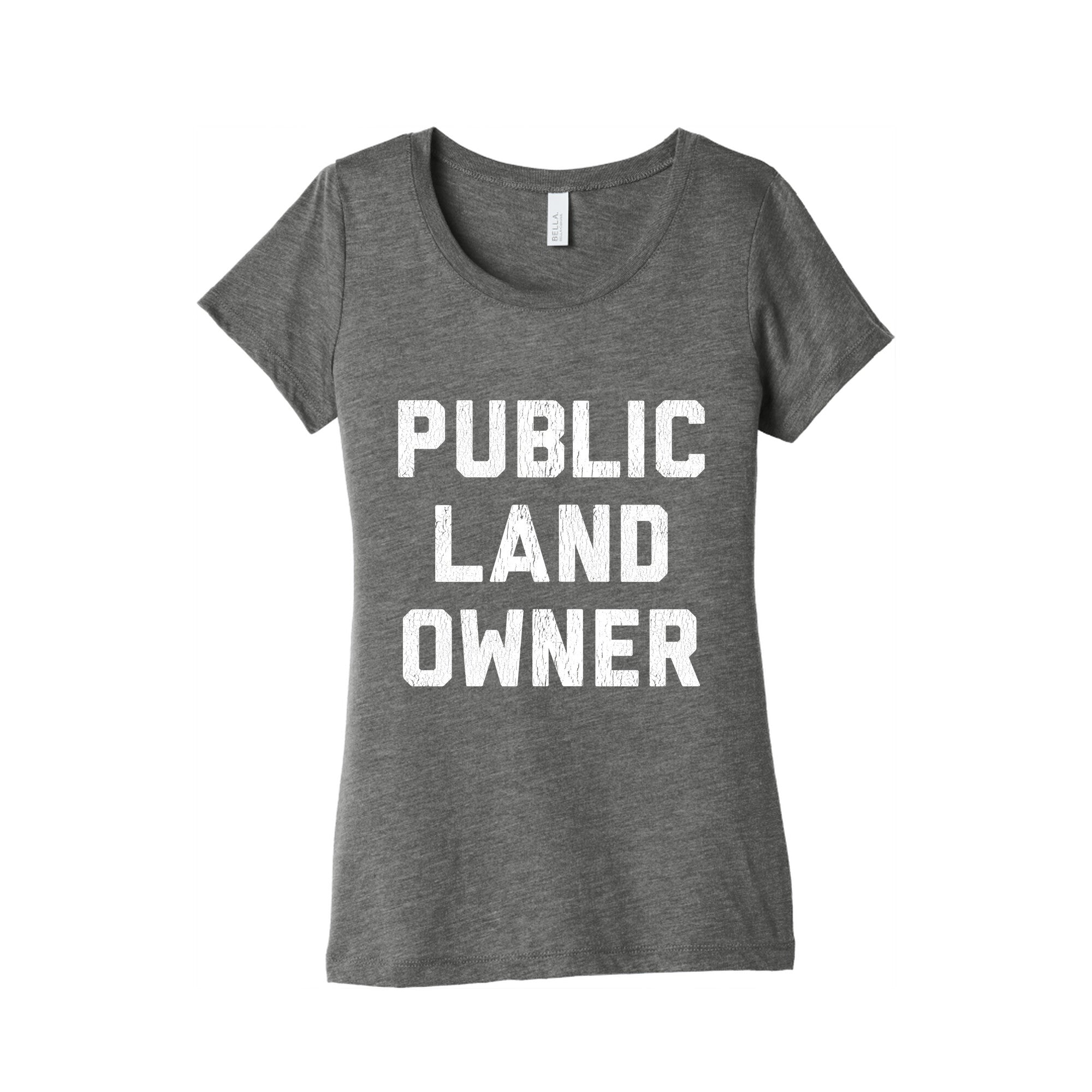 Public Land Owner Womens Triblend Tee