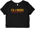 Mamacita Mom of a Human Womens Slim Fit Crop Top Tee