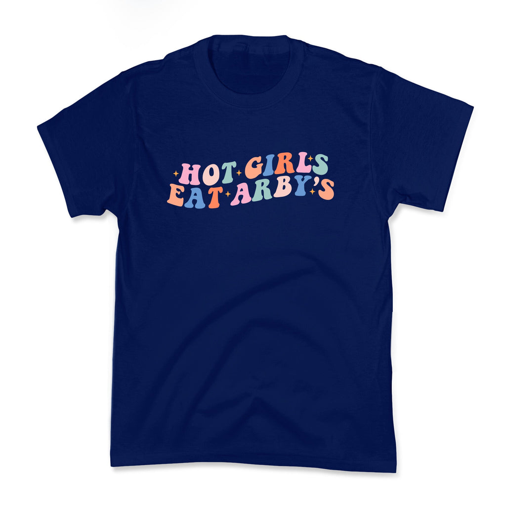 Hot Girls Eat Arbys Retro Kids Tee