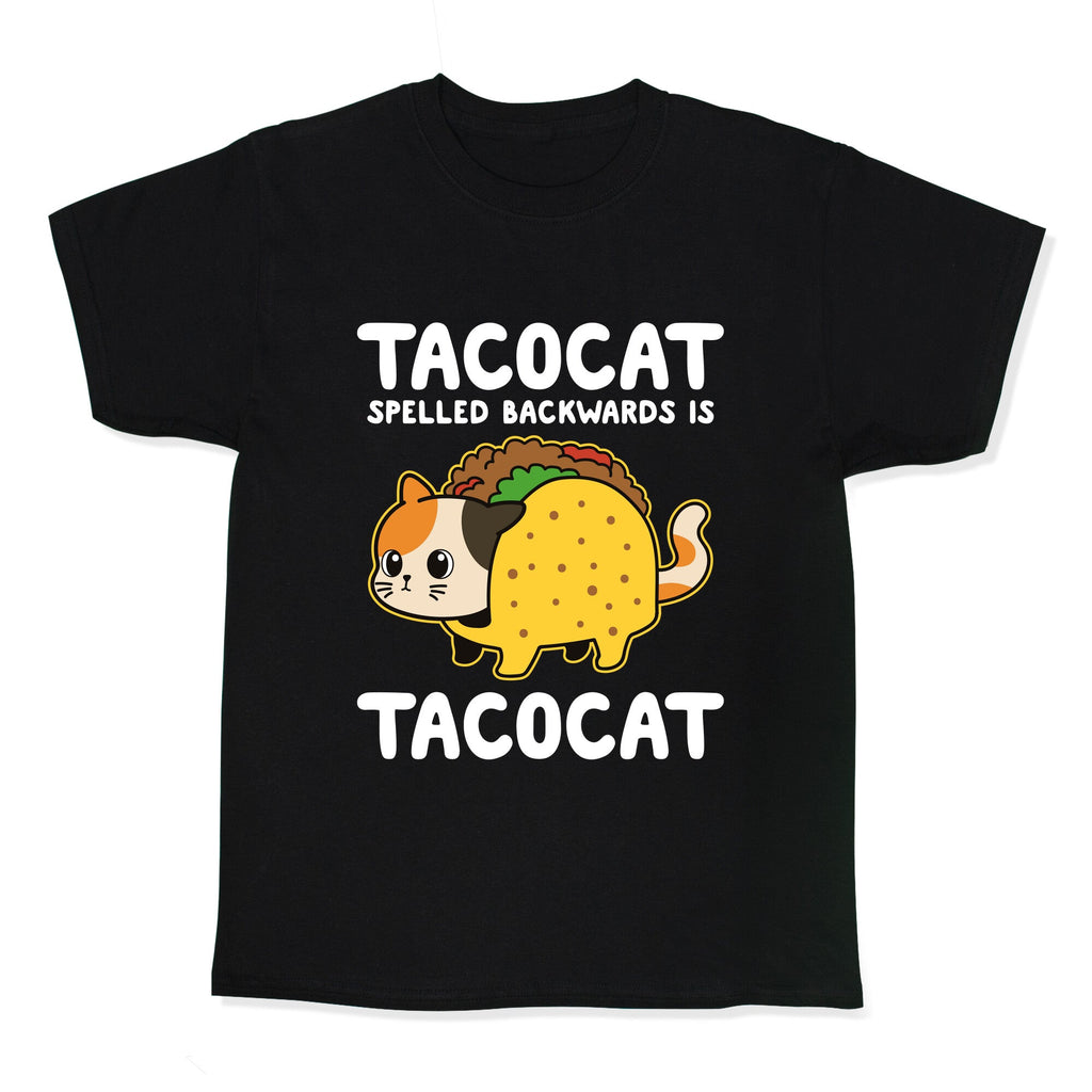 Tacocat Spelled Backwards Kids Tee