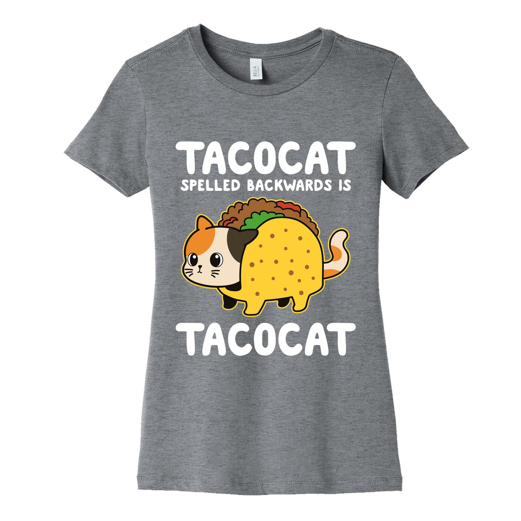 Tacocat Spelled Backwards Womens Cotton Tee