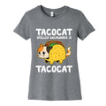 Tacocat Spelled Backwards Womens Cotton Tee