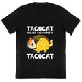 Tacocat Spelled Backwards V-Neck