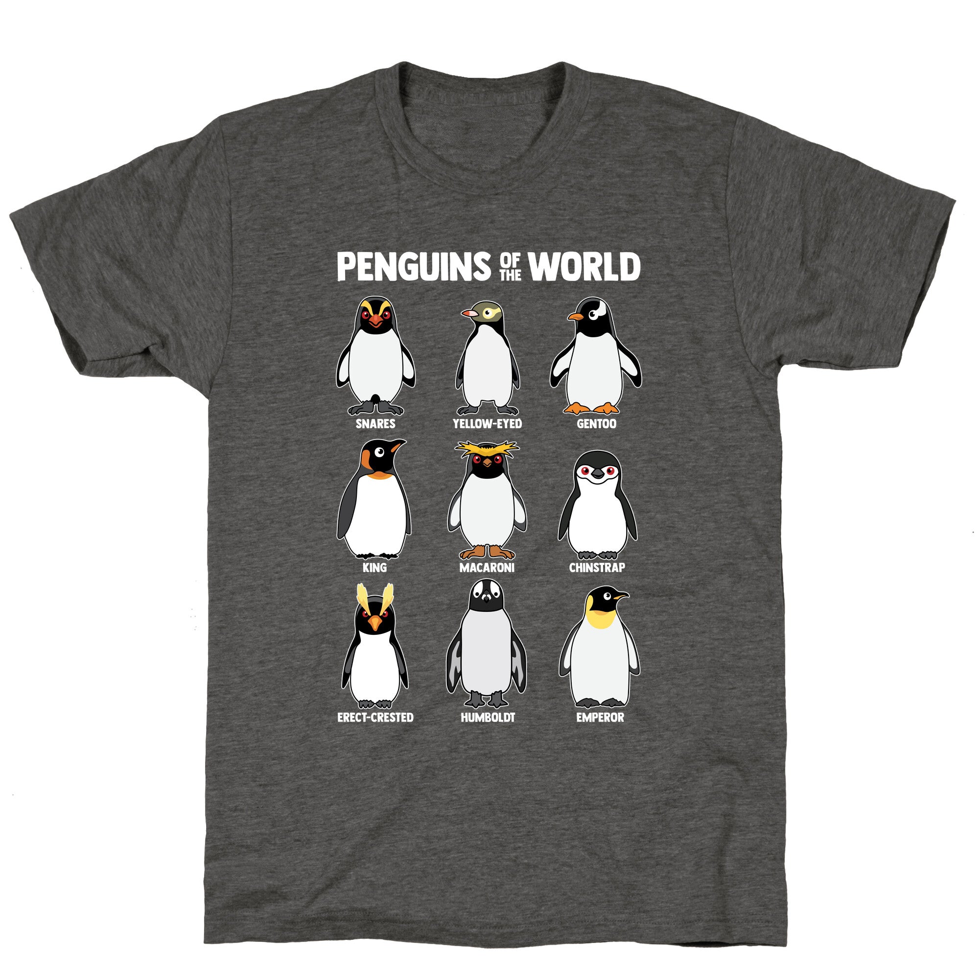 Penguins of the World Unisex Triblend Tee