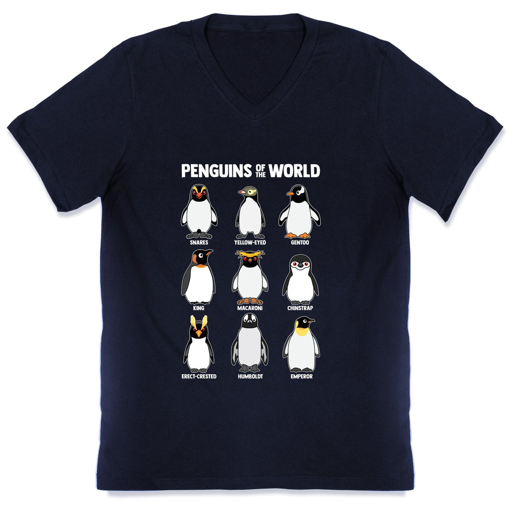 Penguins of the World V-Neck
