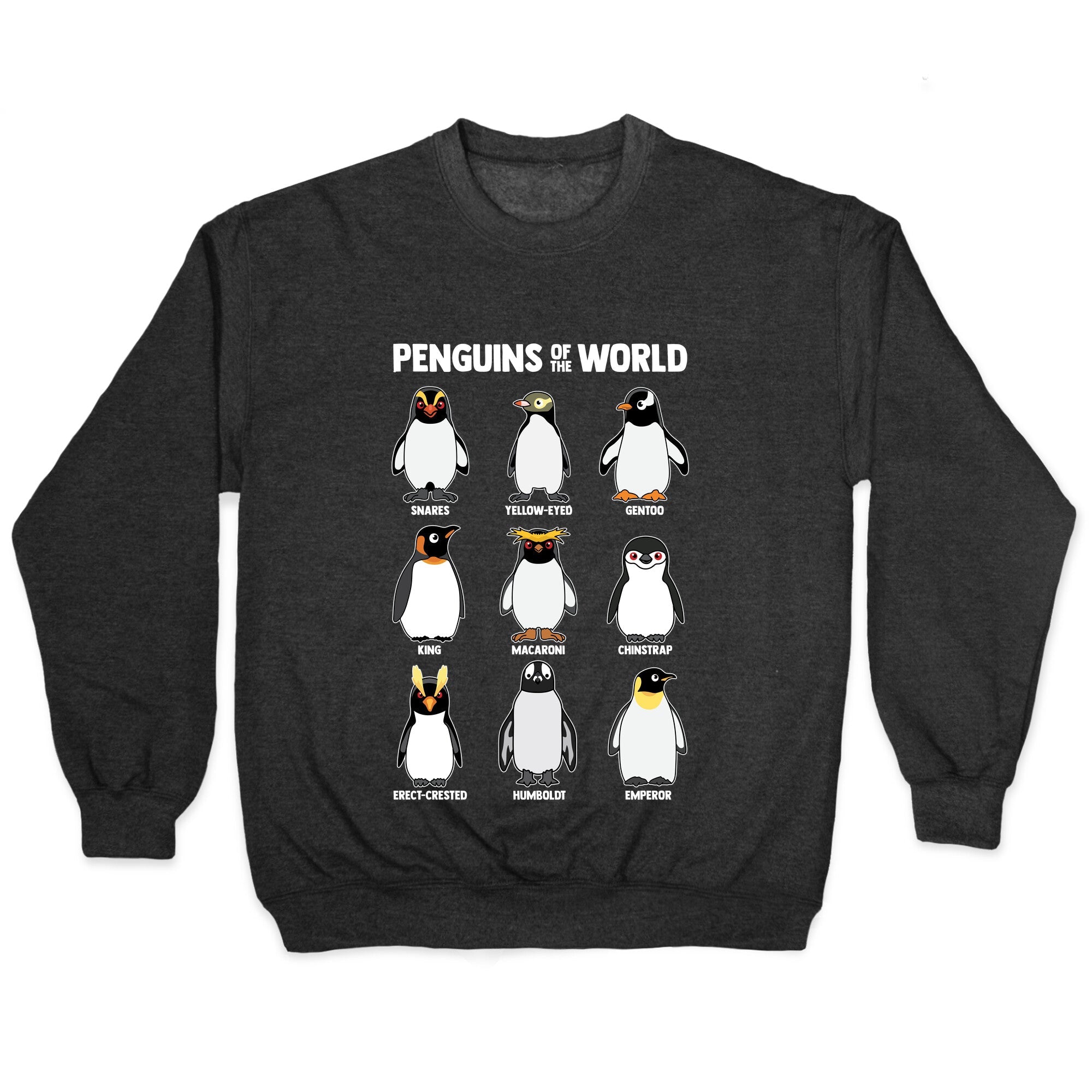 Penguins of the World Crewneck Sweatshirt