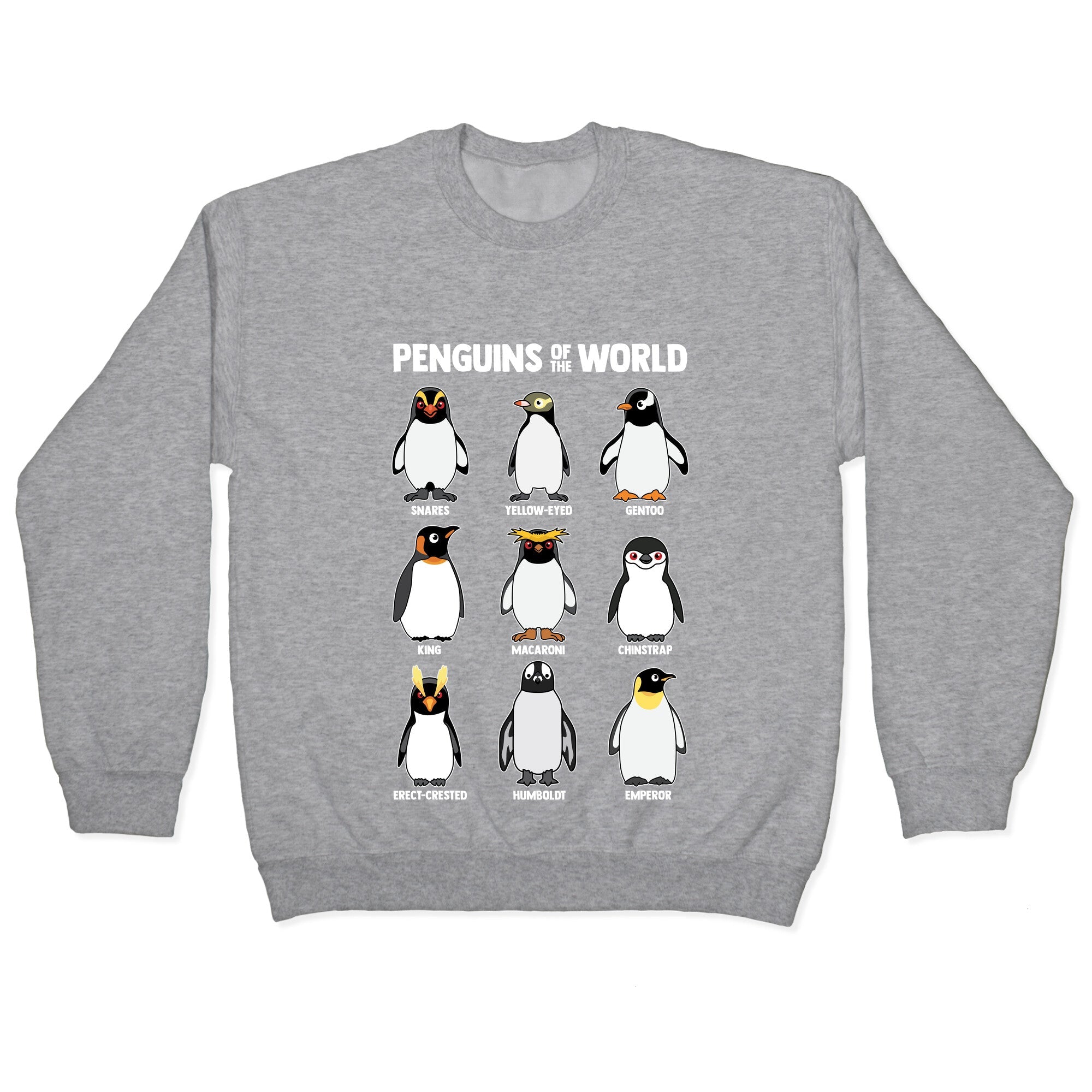 Penguins of the World Crewneck Sweatshirt
