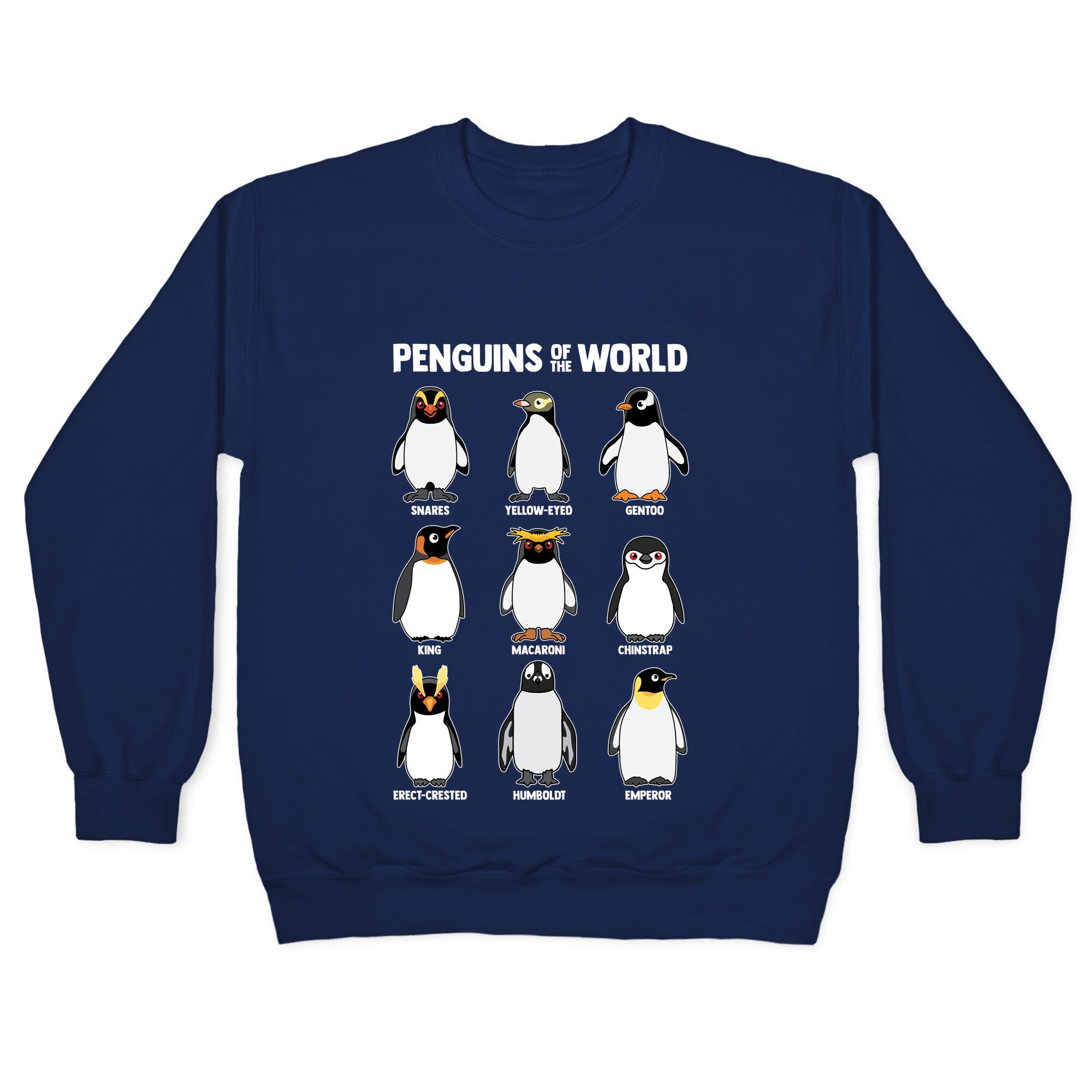 Penguins of the World Crewneck Sweatshirt