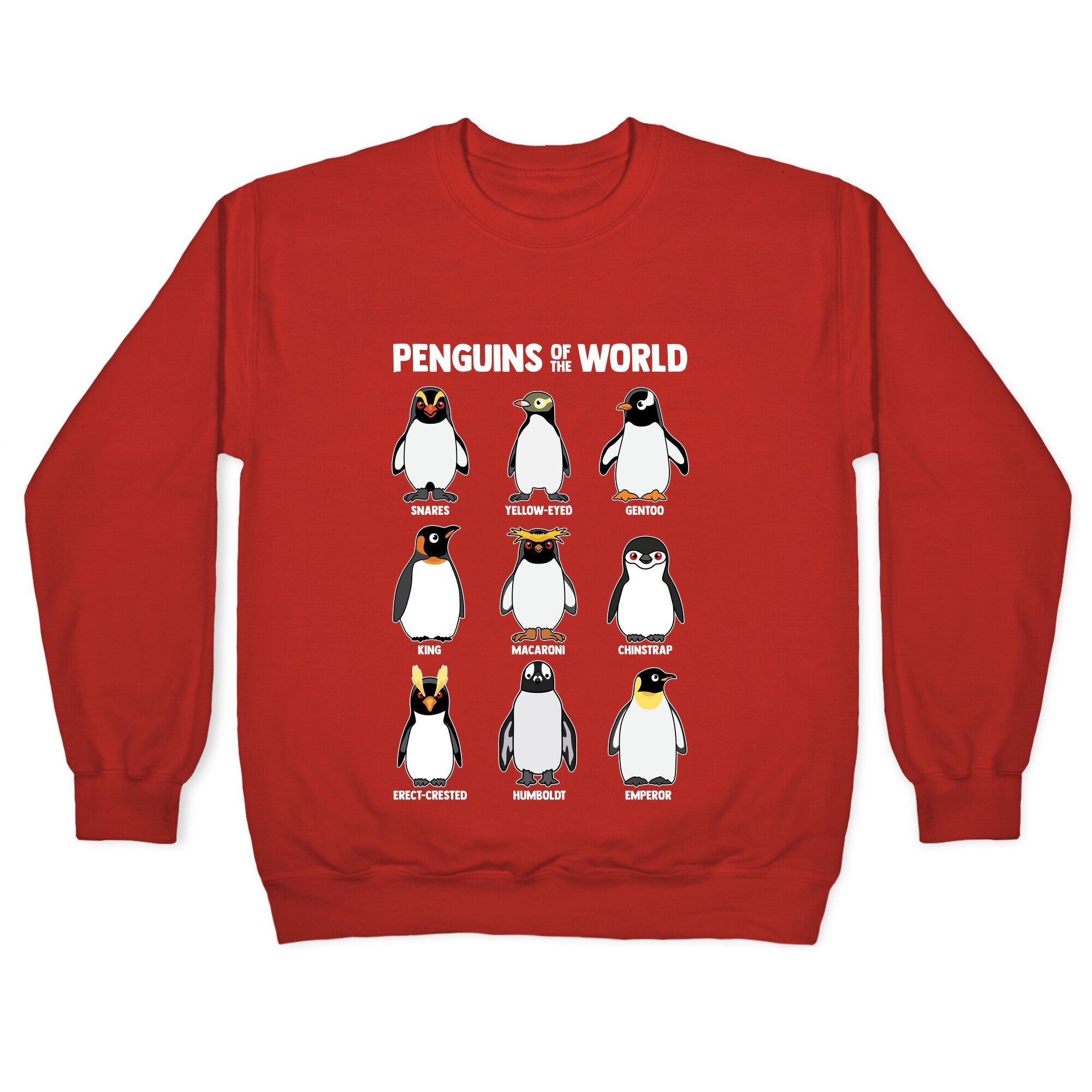 Penguins of the World Crewneck Sweatshirt