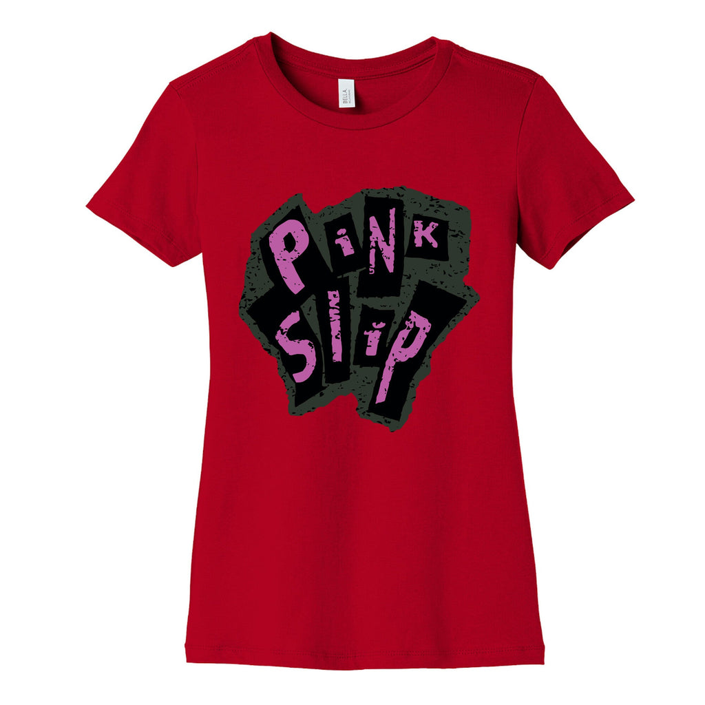 Freaky Friday Pink Slip Womens Cotton Tee