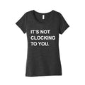 Its Not Clocking To You Bieber Womens Triblend Tee