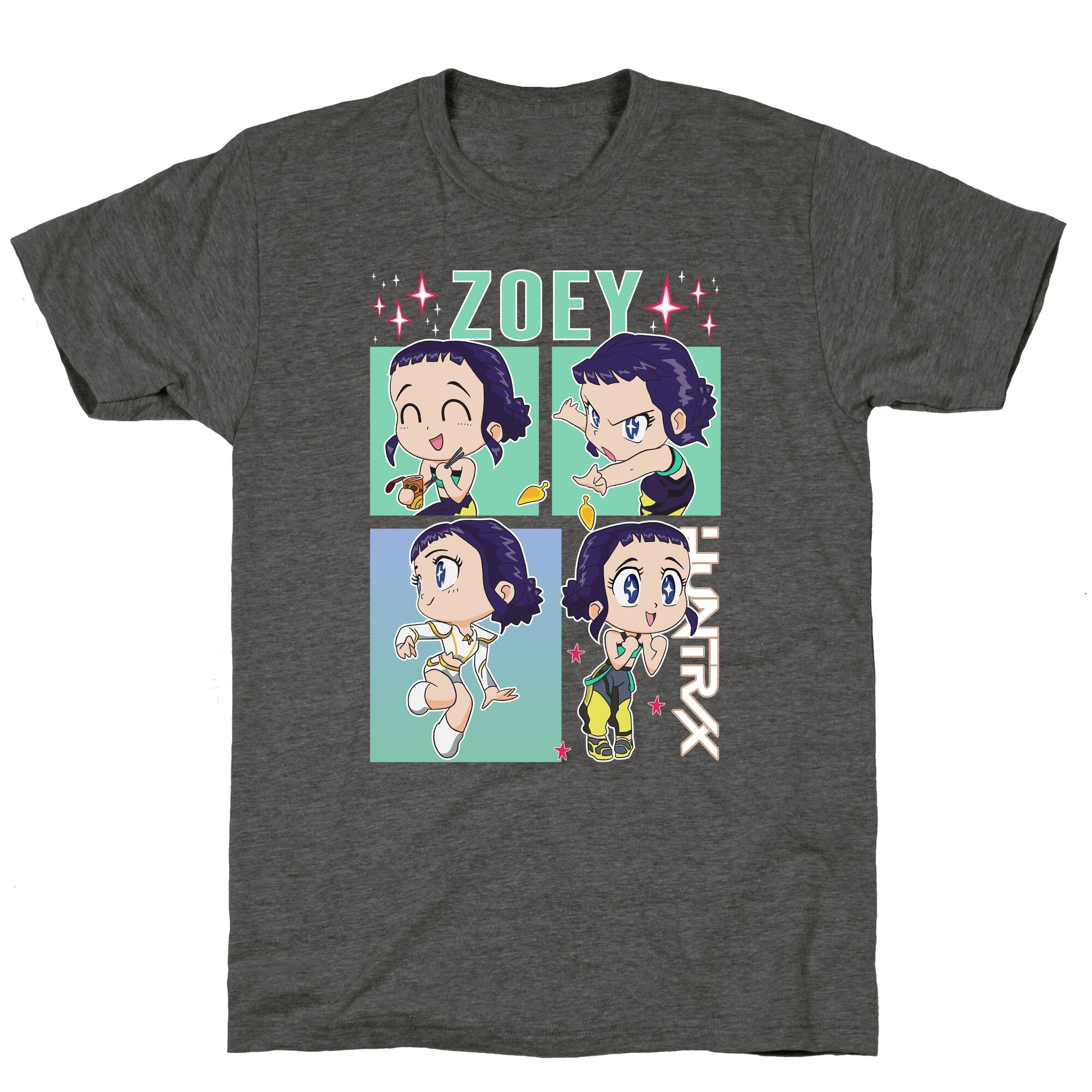 Zoey Kpop Demon Hunters Unisex Triblend Tee