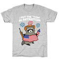 Tism In Patriotism Racoon T-Shirt