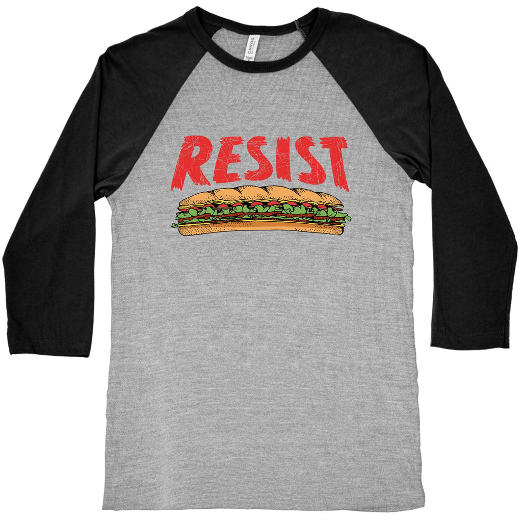 Resist Anti Ice Sandwich Guy DC Baseball Tee