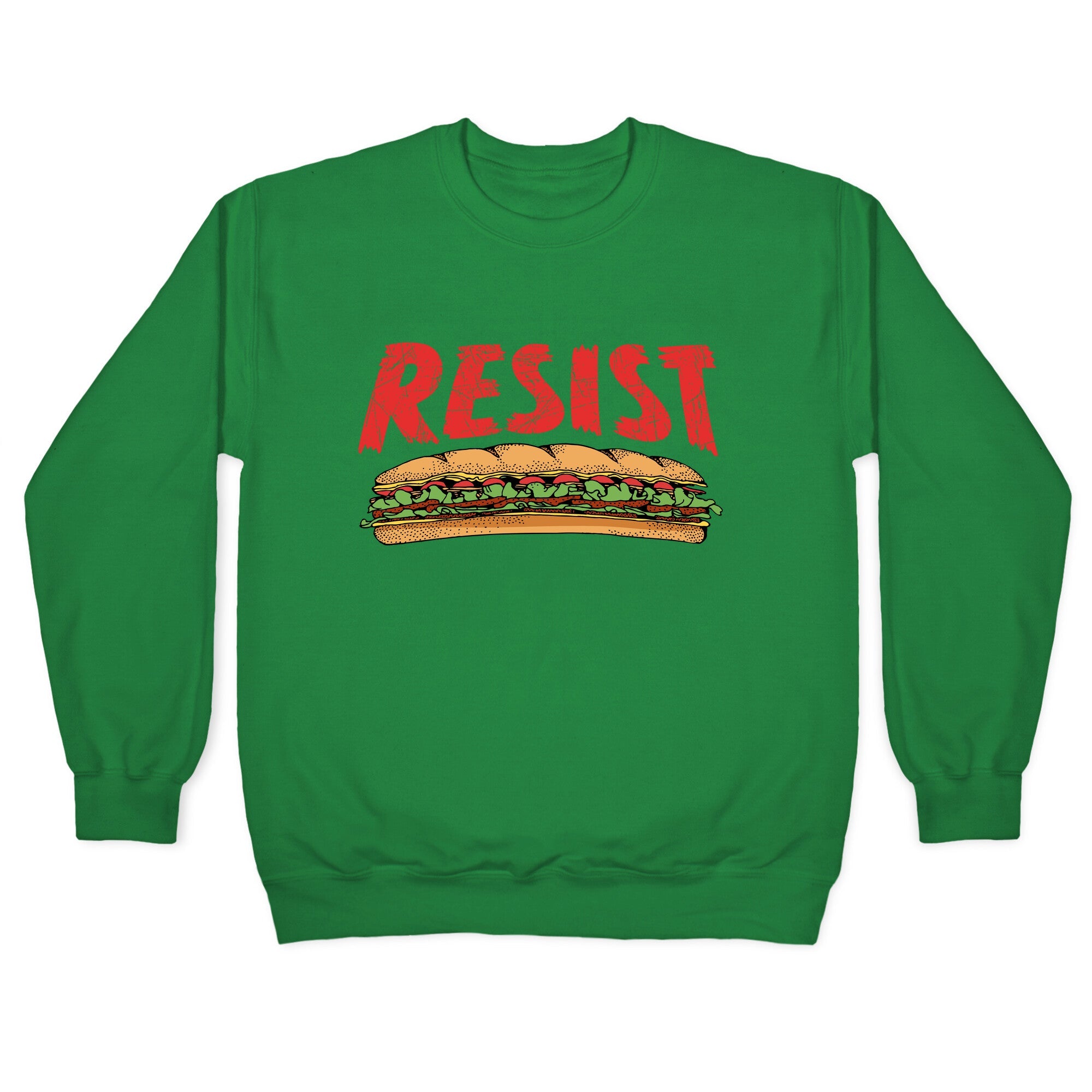 Resist Anti Ice Sandwich Guy DC Crewneck Sweatshirt