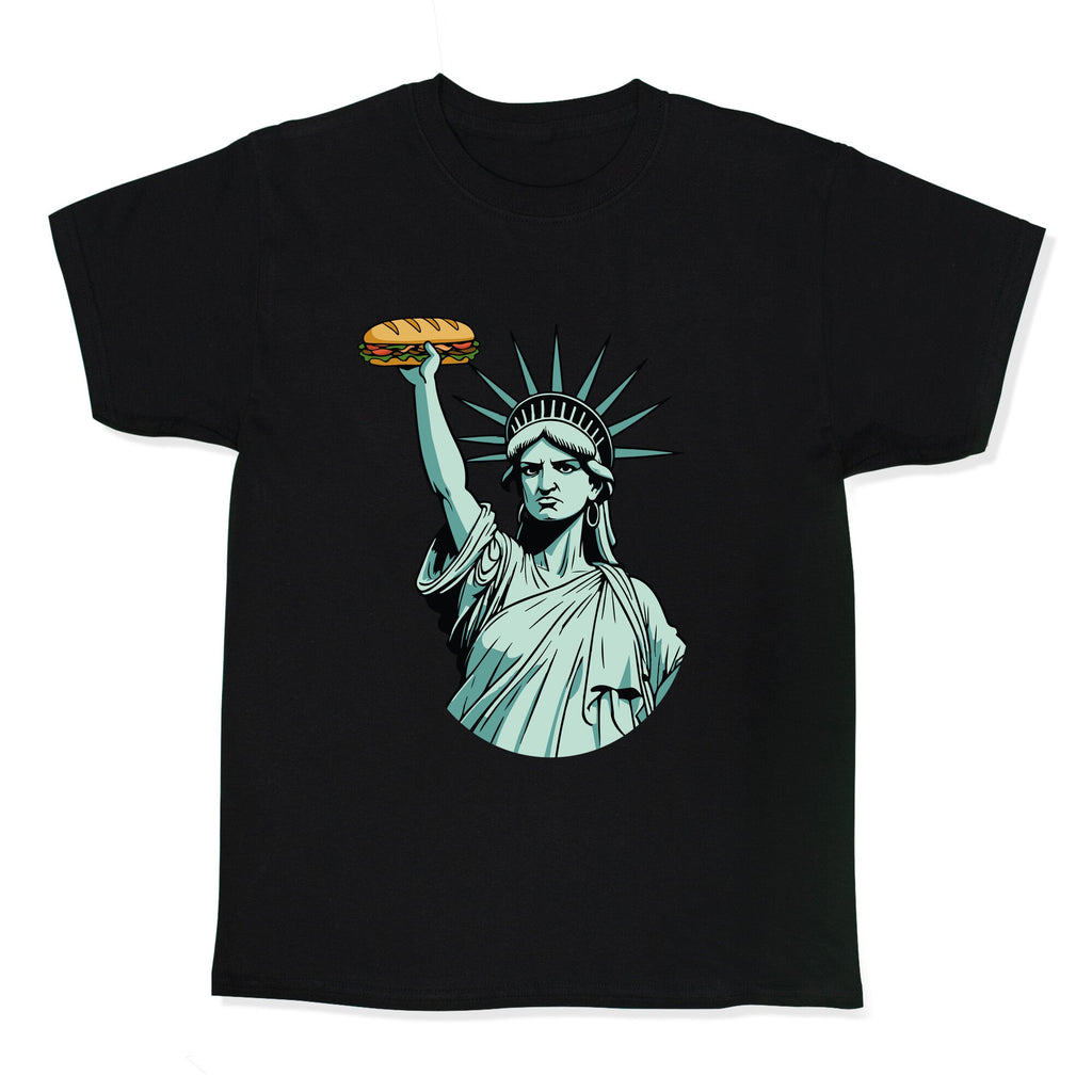 Statue of Liberty Sandwich Guy DC Kids Tee