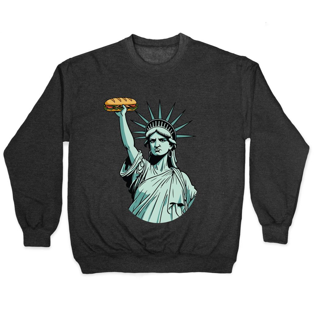 Statue of Liberty Sandwich Guy DC Crewneck Sweatshirt