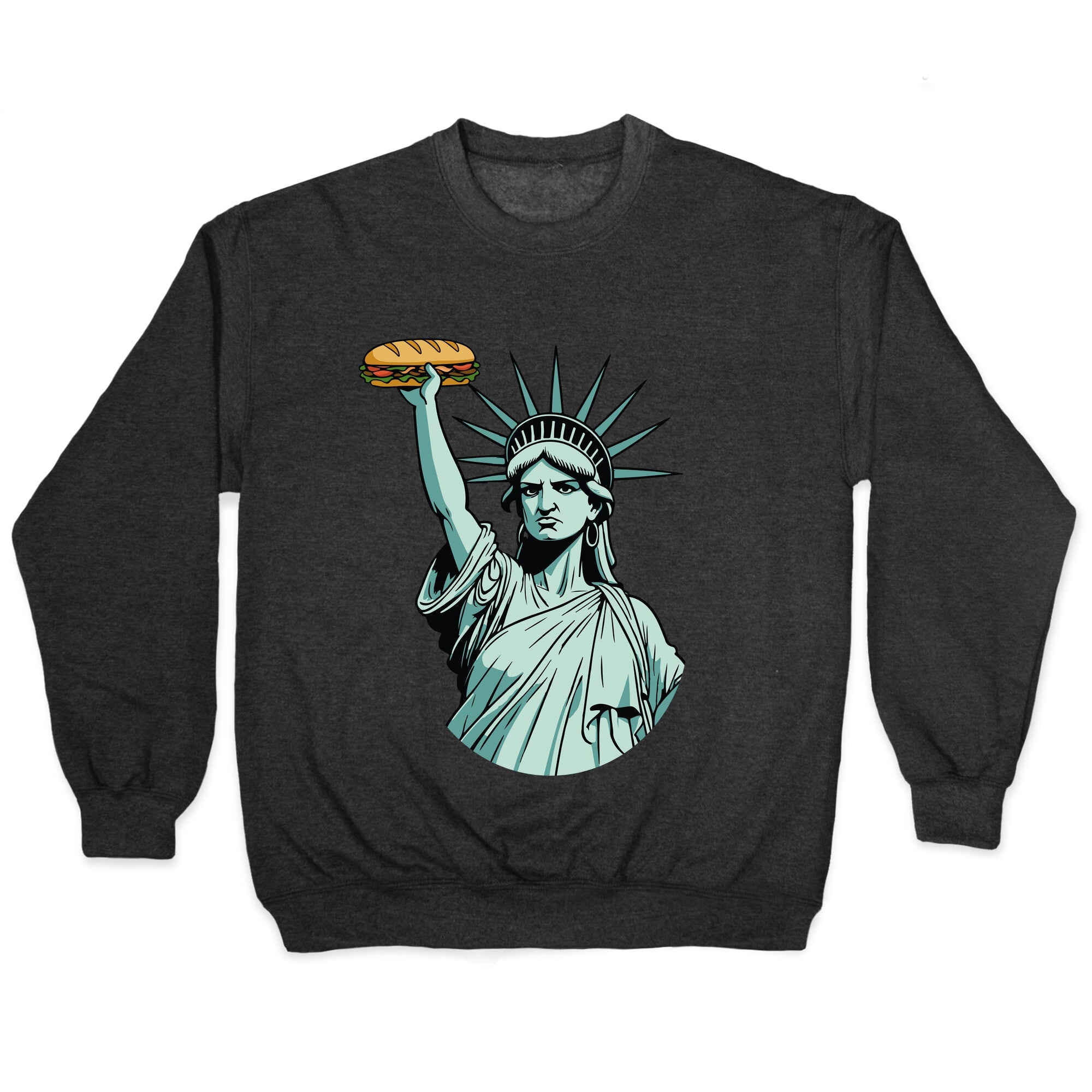 Statue of Liberty Sandwich Guy DC Crewneck Sweatshirt