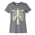 Skeleton Rib Cage Halloween Costume Womens Cotton Tee