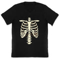 Skeleton Rib Cage Halloween Costume V-Neck