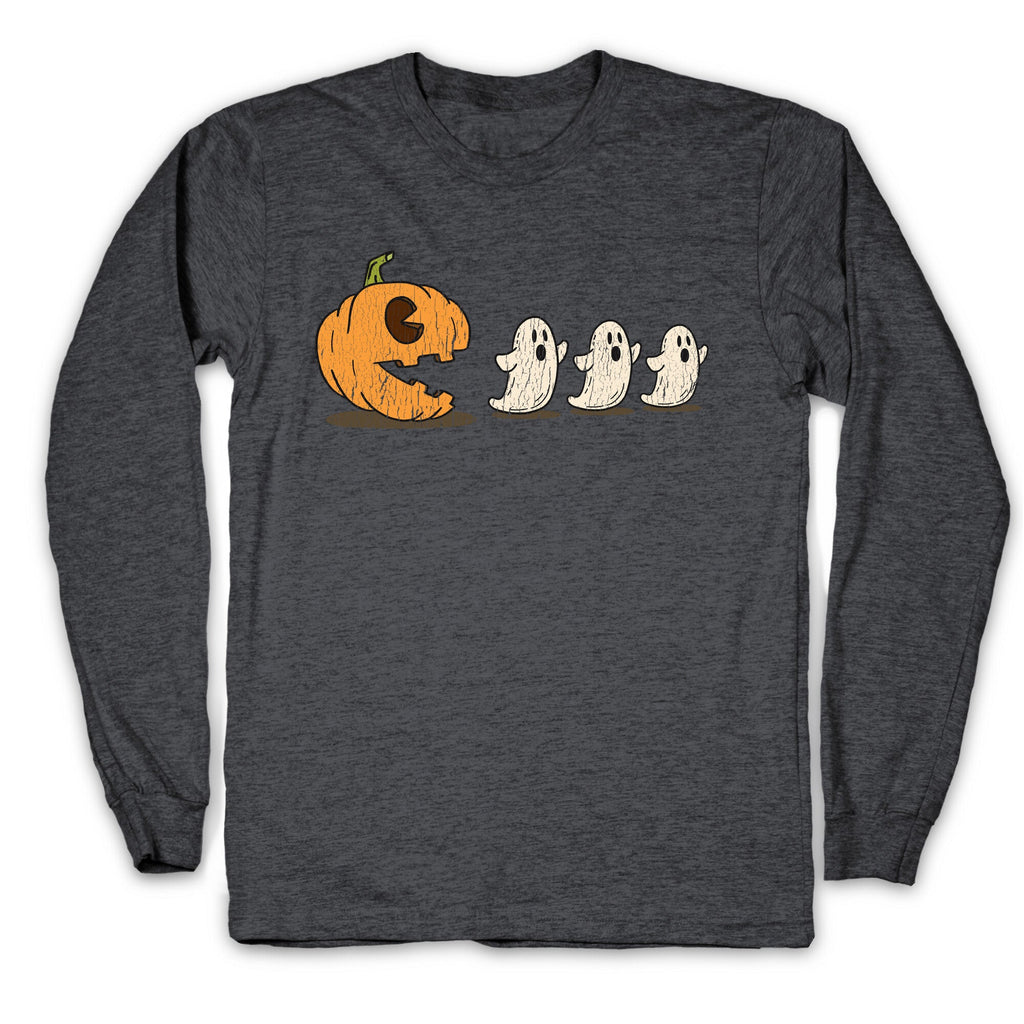 Halloween Pumpkin Ghost Game Longsleeve Tee
