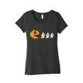 Halloween Pumpkin Ghost Game Womens Triblend Tee
