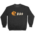 Halloween Pumpkin Ghost Game Crewneck Sweatshirt