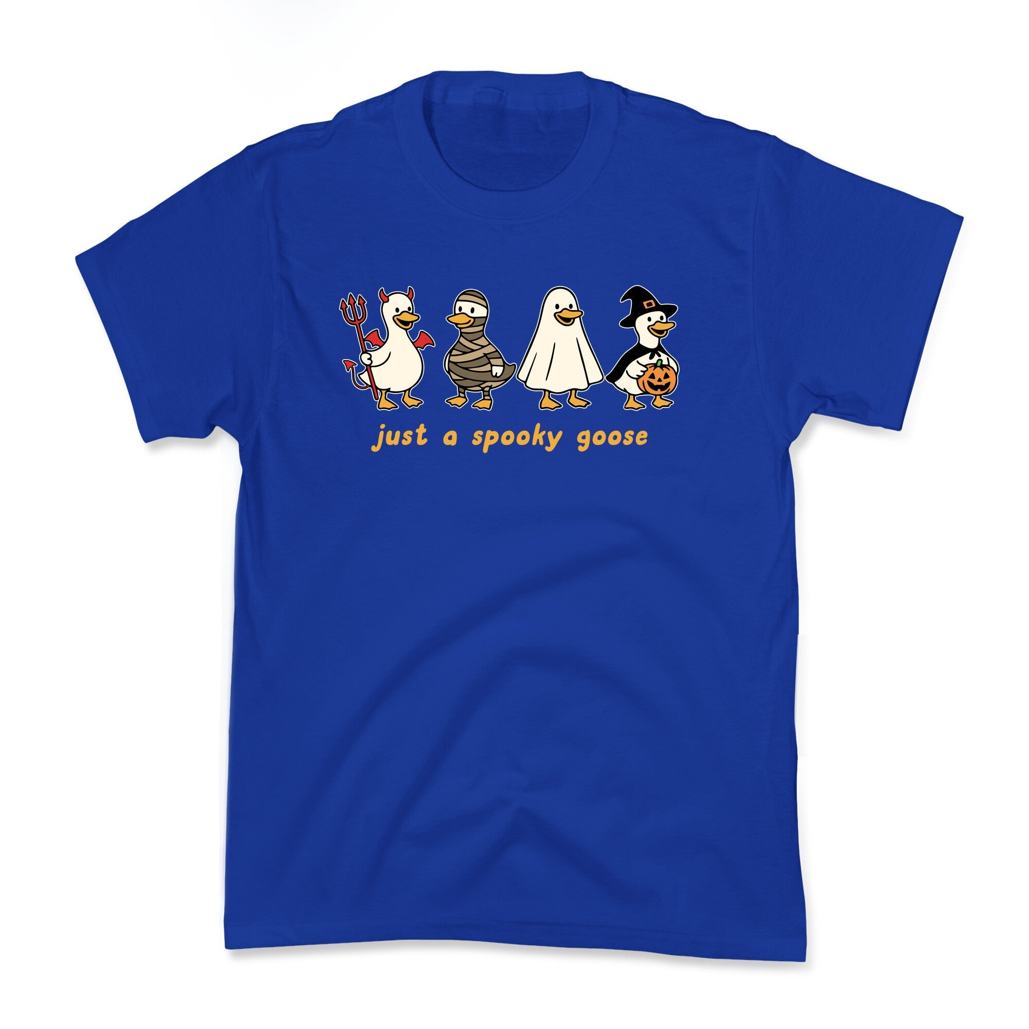 Halloween Just A Spooky Goose Kids Tee