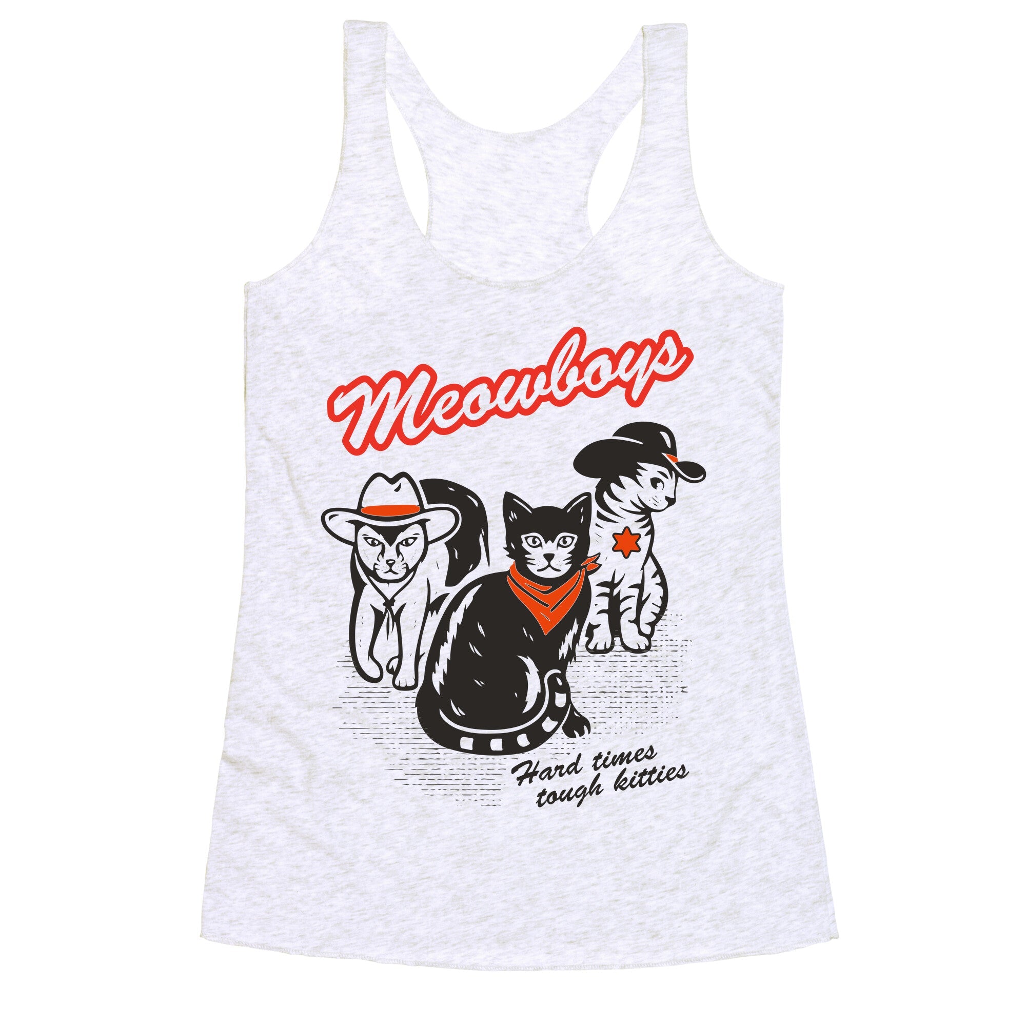 Meowboys Racerback Tank