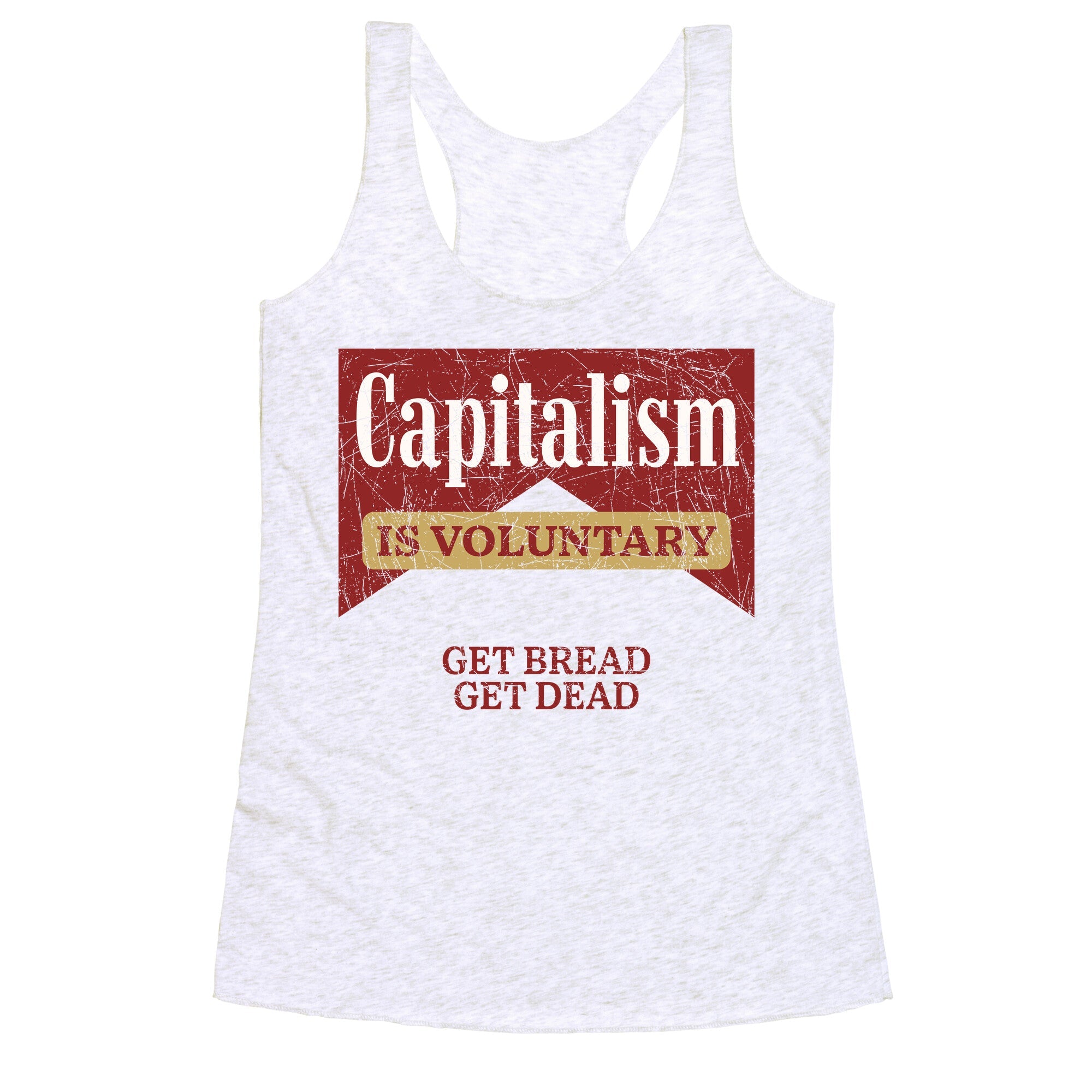 Capitalism is Voluntary Racerback Tank