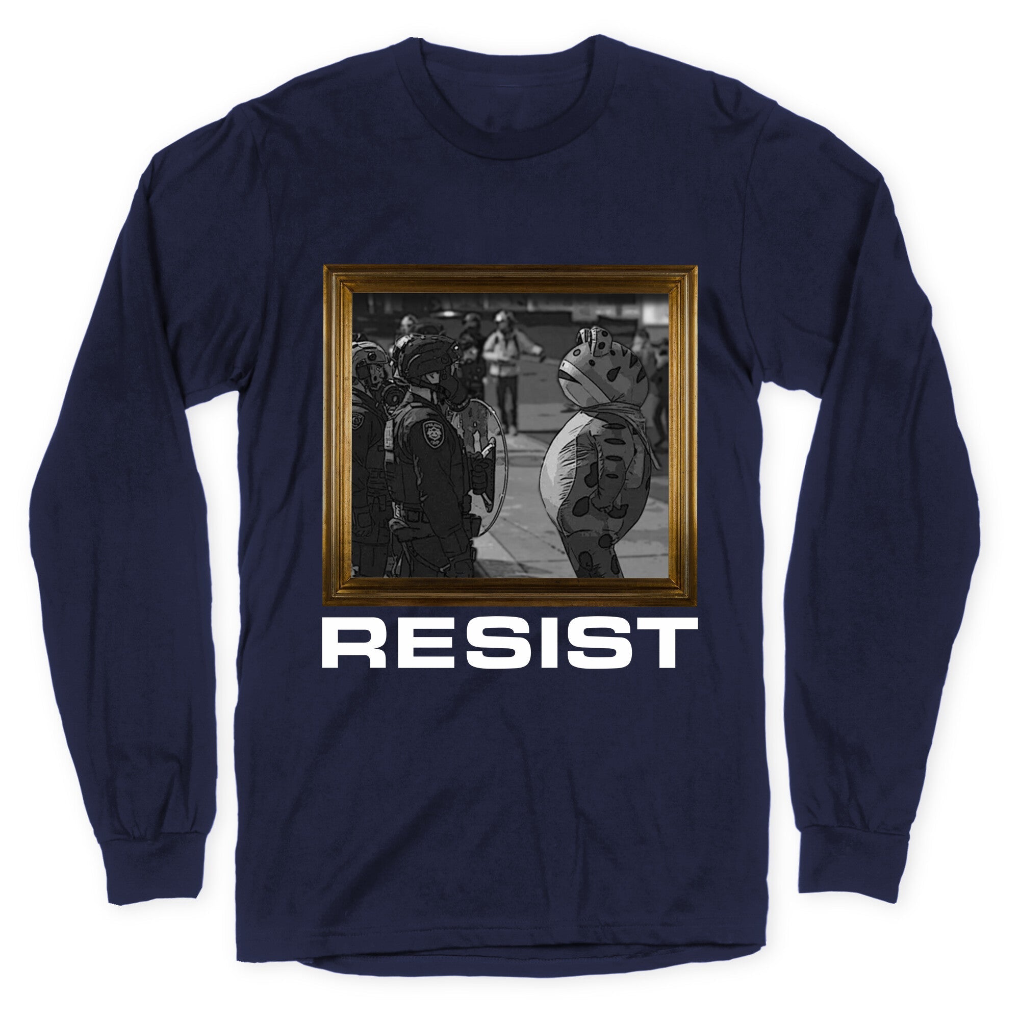 Portland Protest Frog Longsleeve Tee
