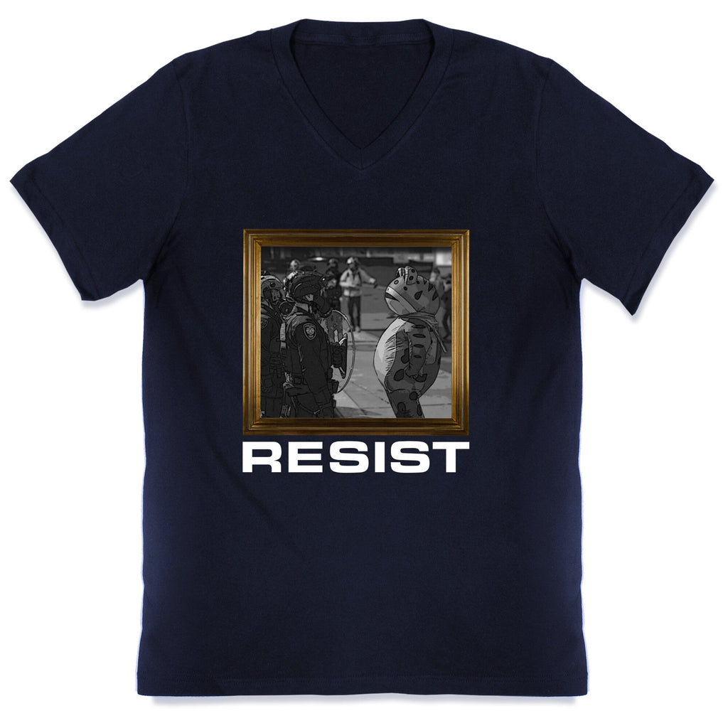 Portland Protest Frog V-Neck