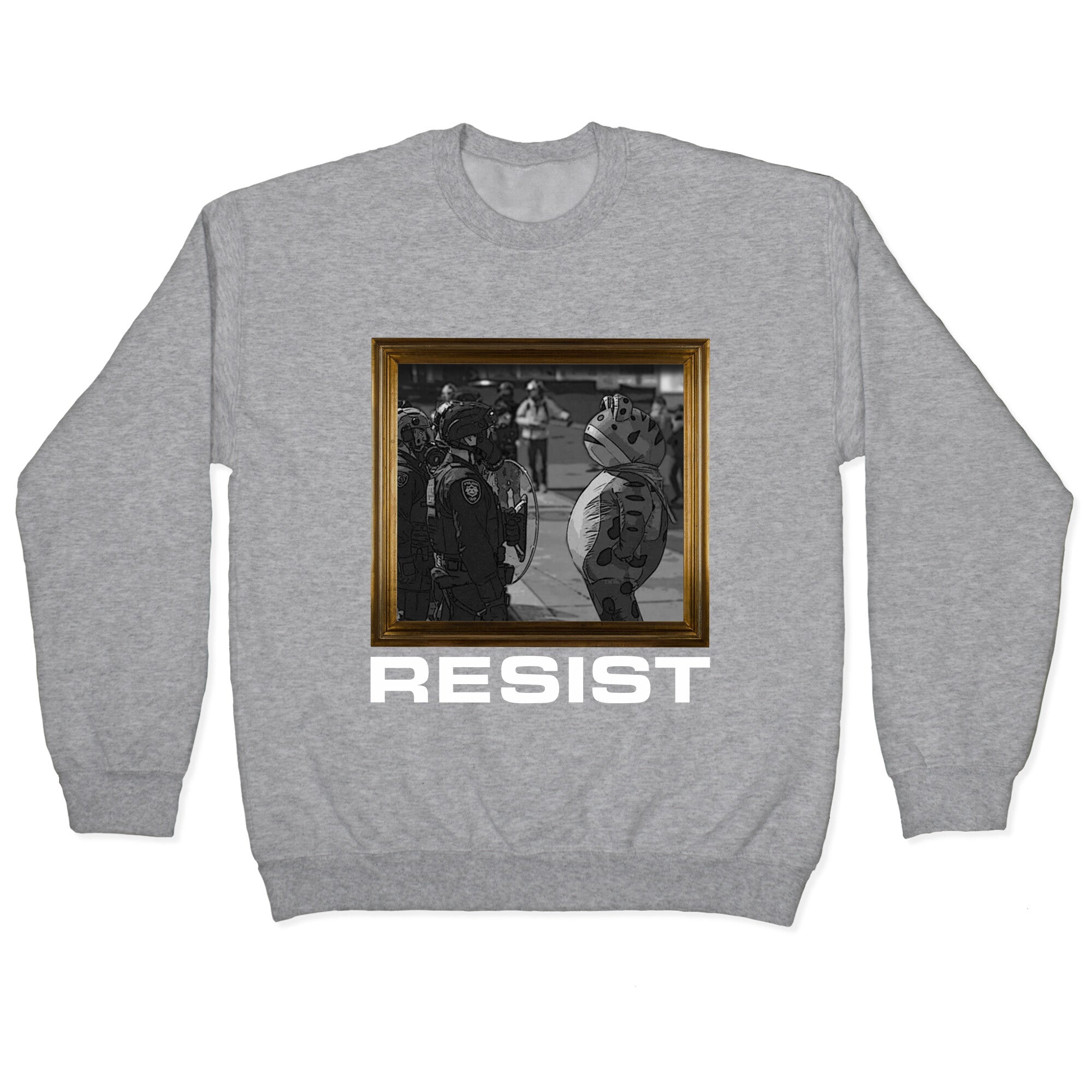 Portland Protest Frog Crewneck Sweatshirt