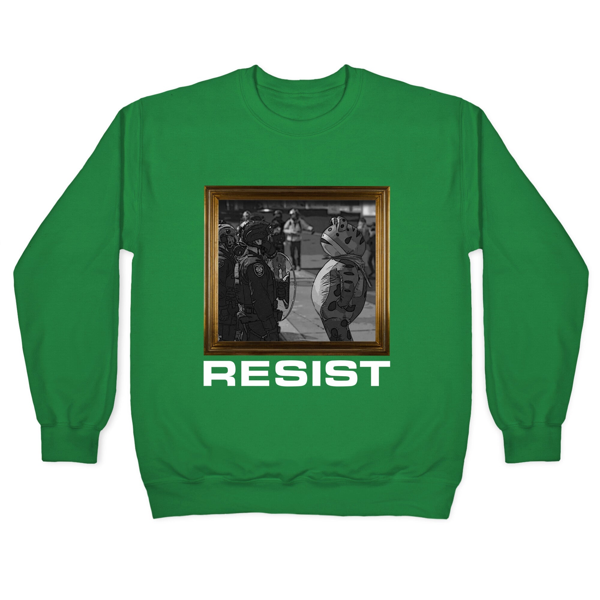 Portland Protest Frog Crewneck Sweatshirt