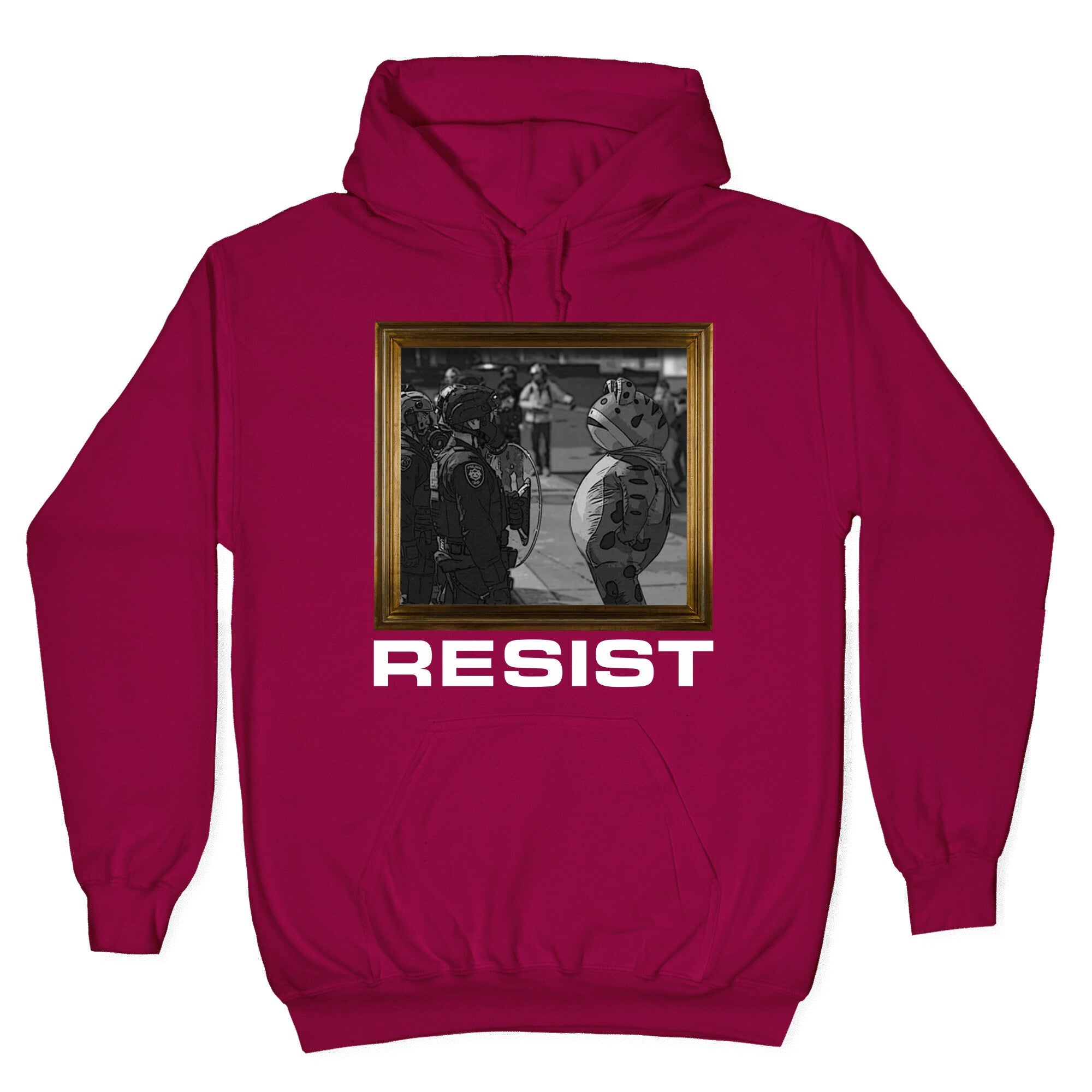 Portland Protest Frog Hoodie