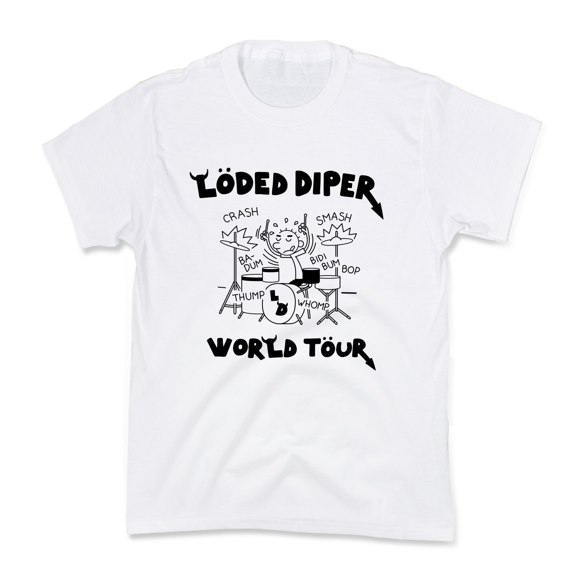 Loded Diper World Tour Kids Tee