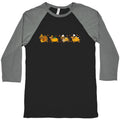 Turkey Dog Shirt Baseball Tee