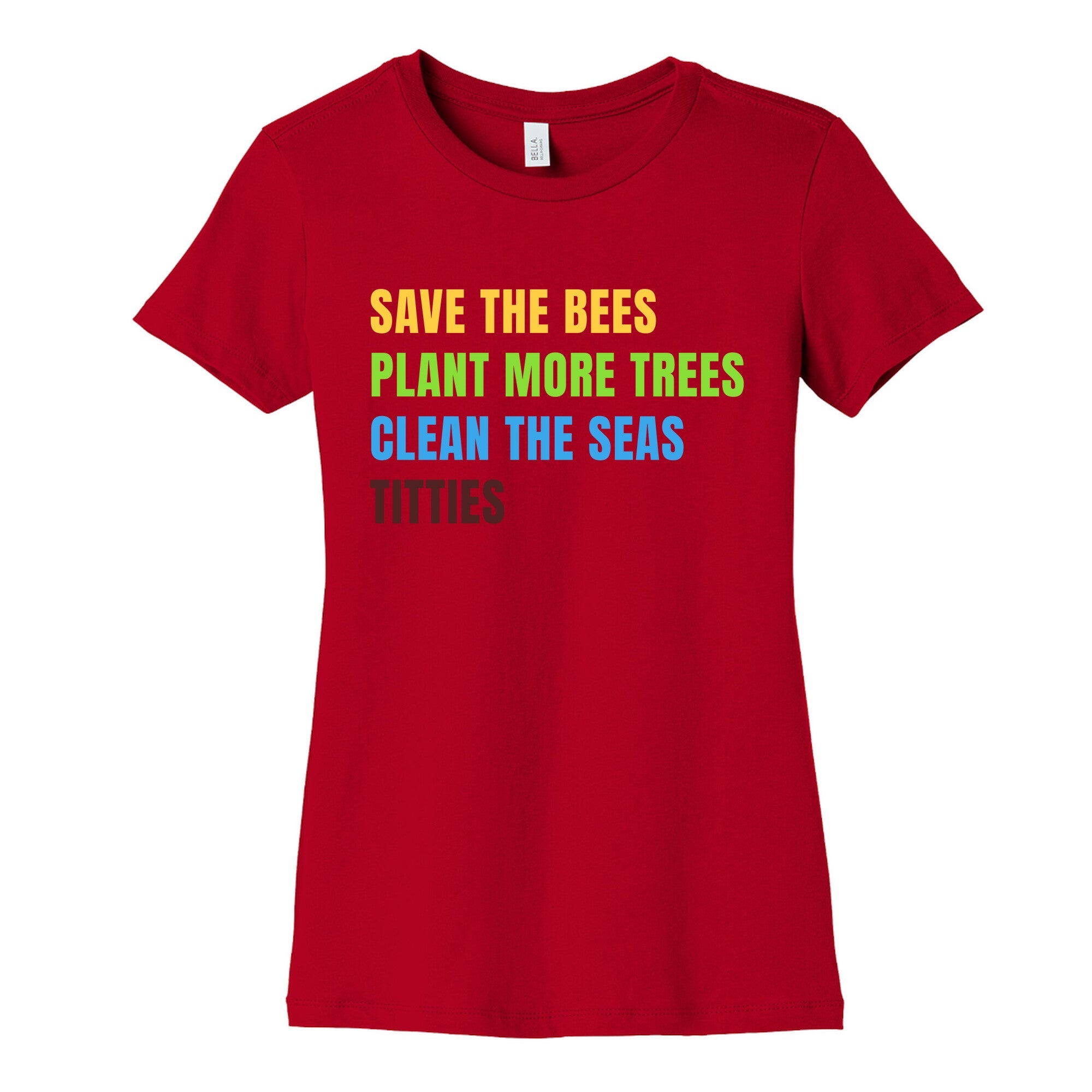 Save The Bees Womens Cotton Tee
