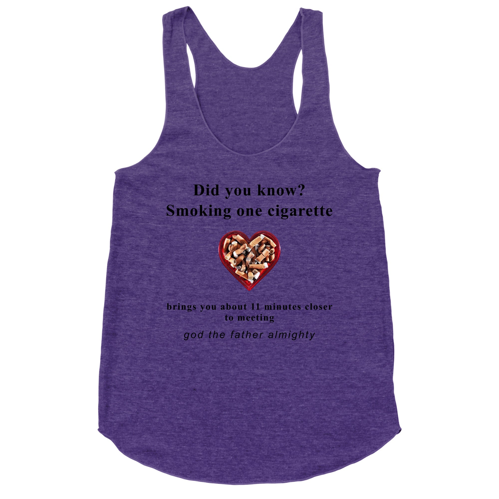Smoking Cigs Racerback Tank