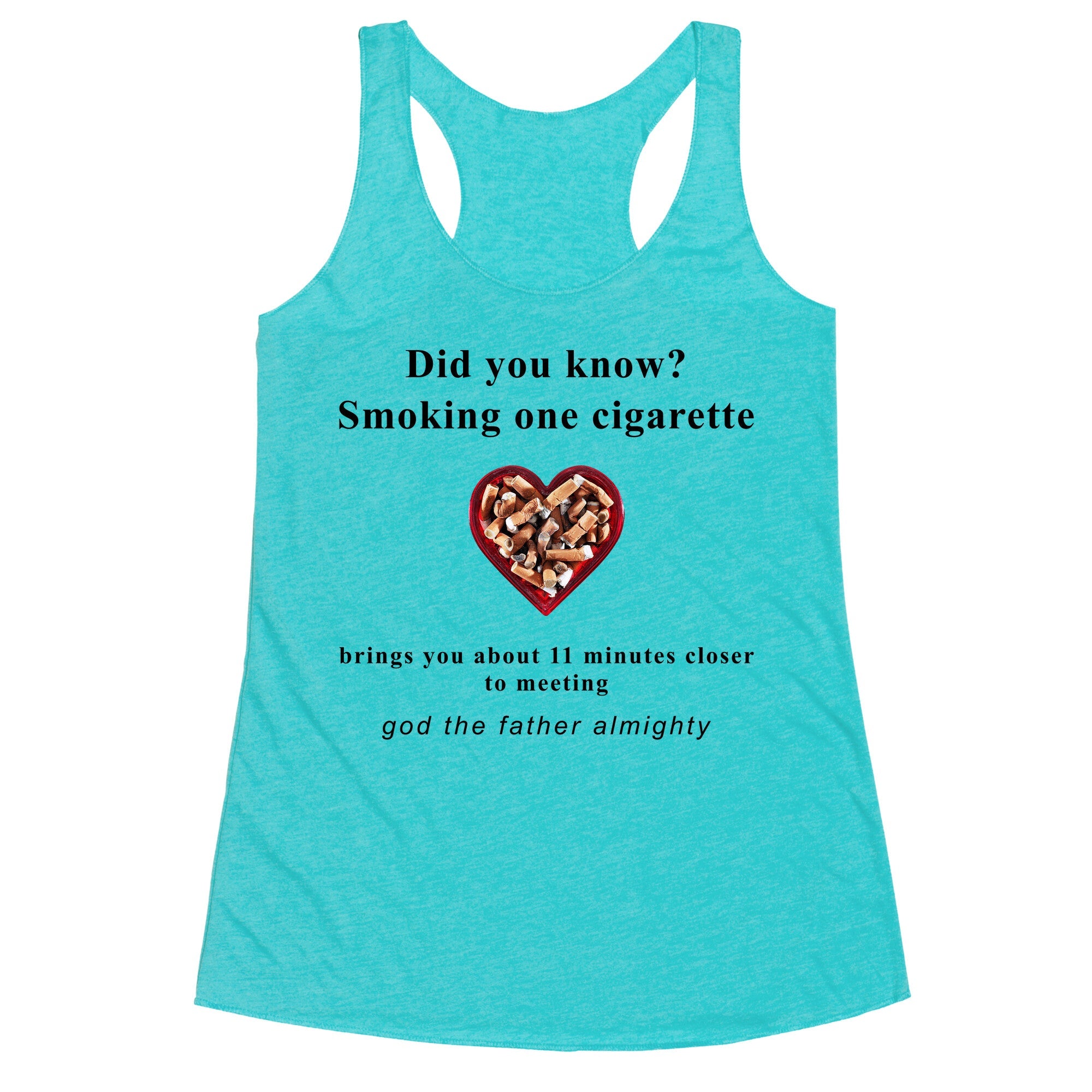 Smoking Cigs Racerback Tank