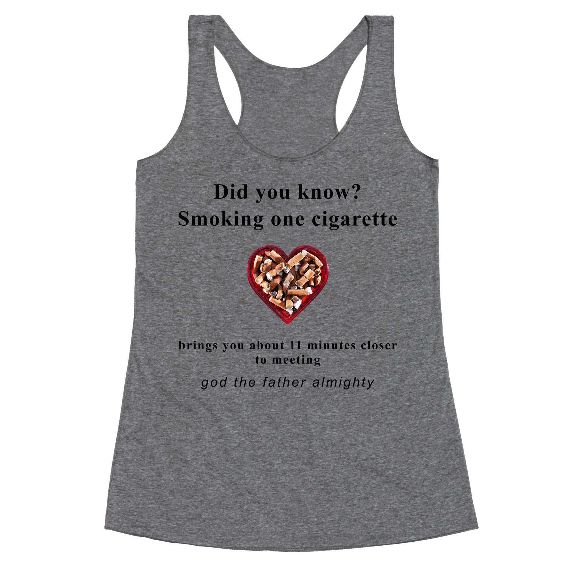 Smoking Cigs Racerback Tank