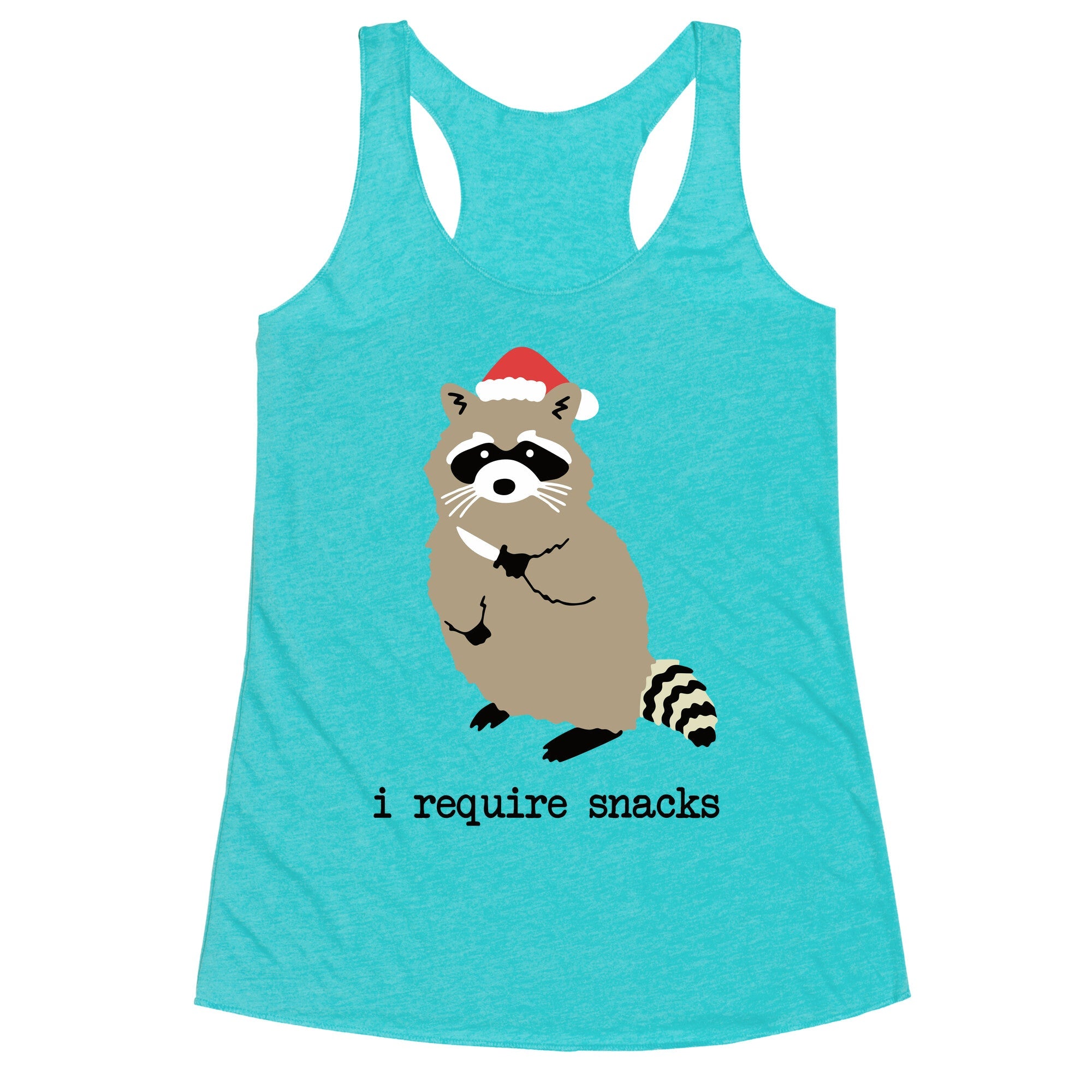 I Require Snacks Racerback Tank